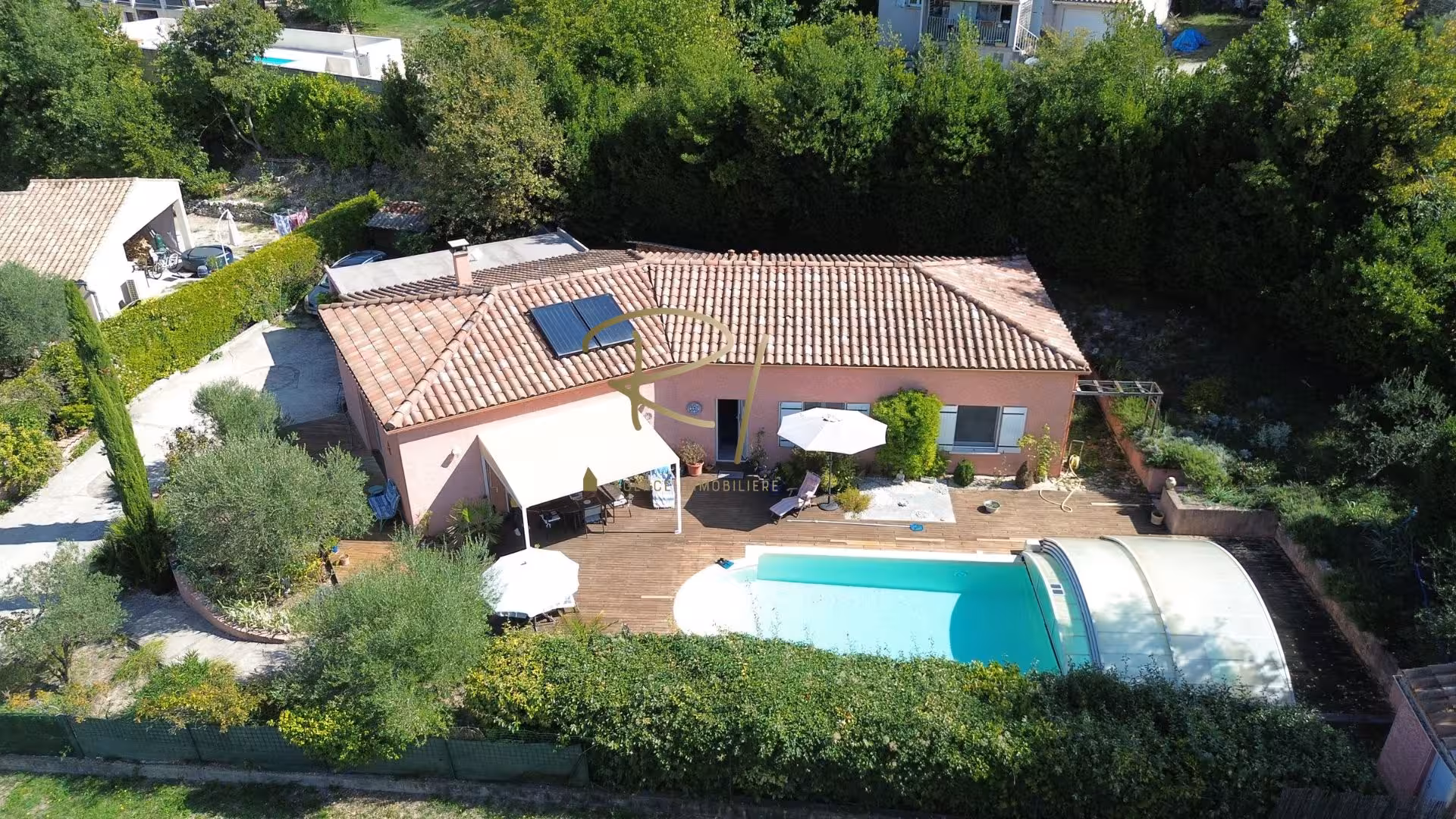 À 10 min de Barjac, villa avec vue imprenable