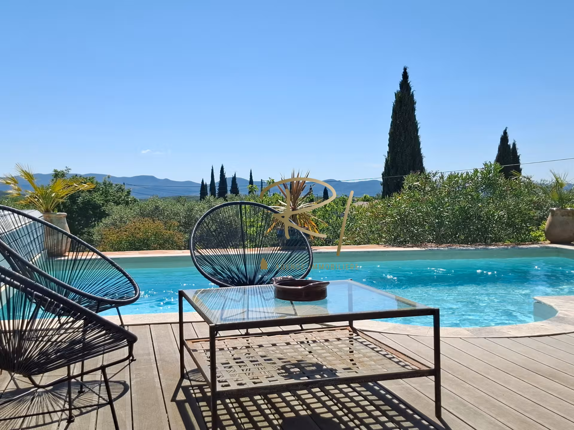 MAS EN PIERRE RÉNOVÉ AVEC PISCINE ET GÎTE INDÉPENDANT - VUE PANORAMIQUE