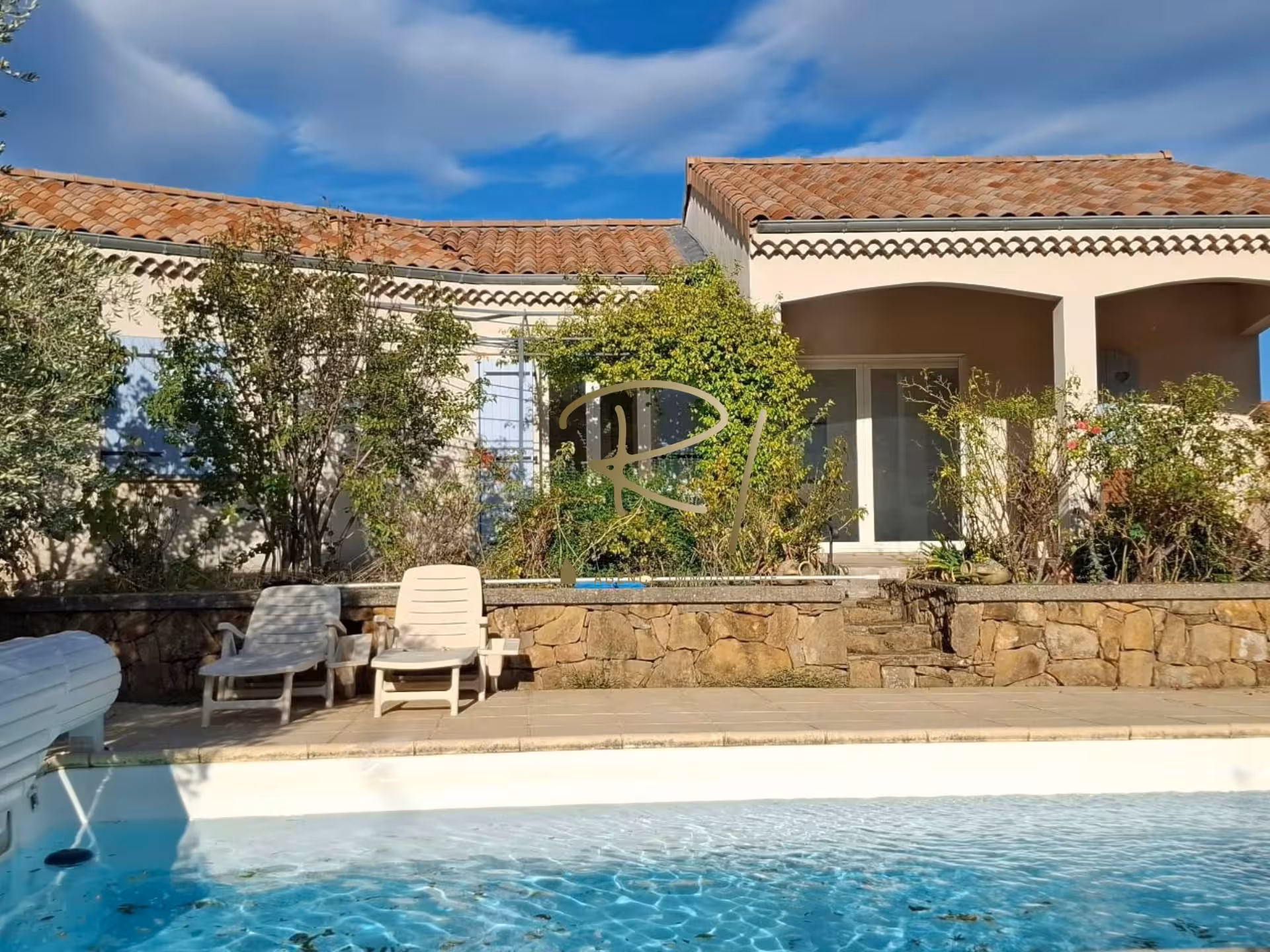 Villa with heated pool and 4 bedrooms - LES VANS
